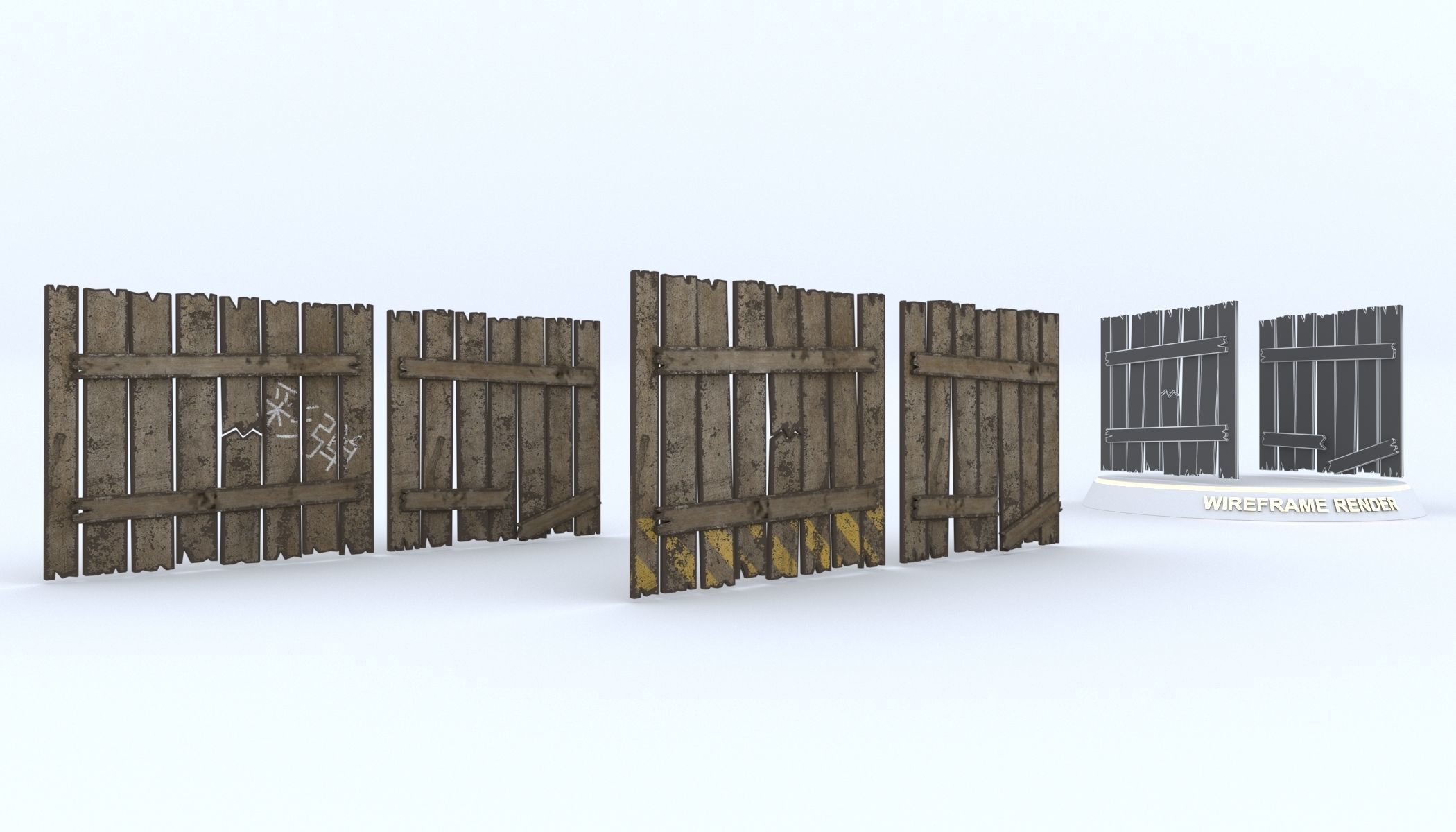 Paintball Game Arena Design Unity 3D Low-poly 3D model_30