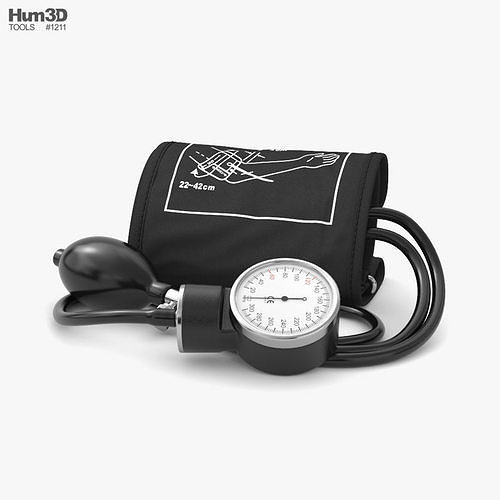 Blood Pressure Cuff 3D model CGTrader