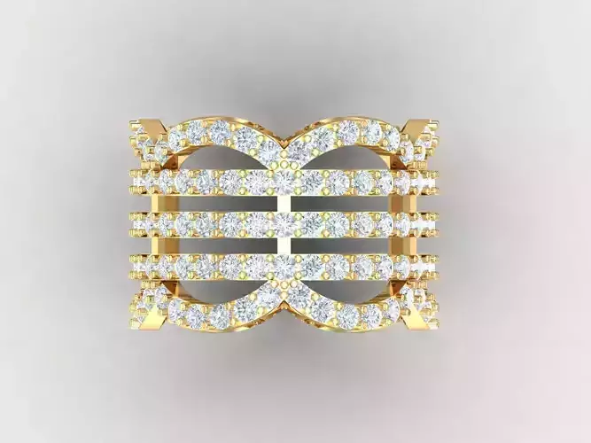 Natural Diamond Milgrain Halo Solitaire Engagement Ring 1WR54