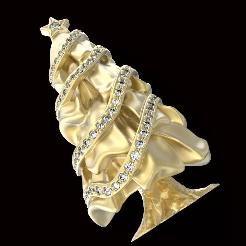 Chrismas tree pendant 3D print model