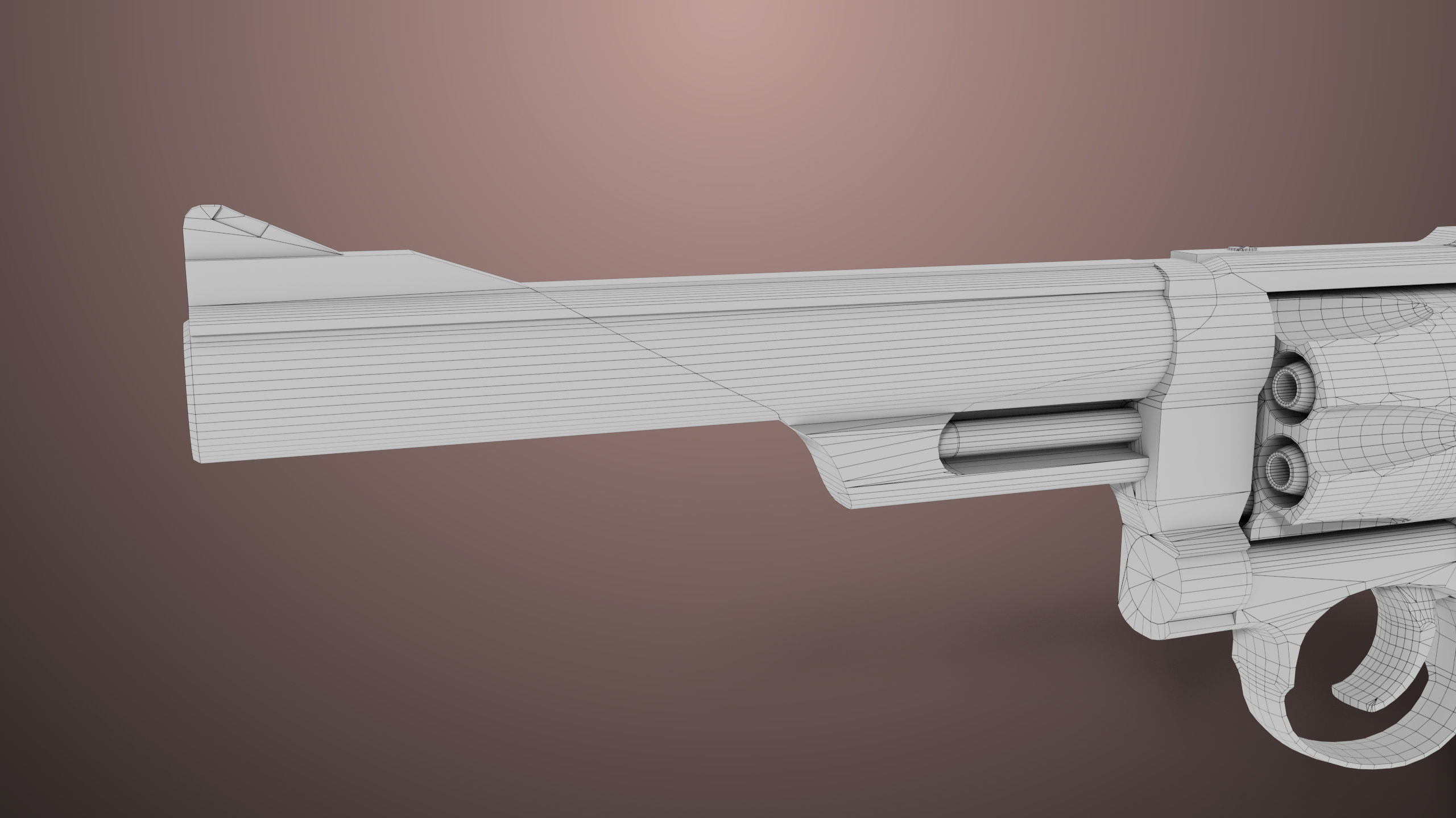 Revolver 01 Model M29 All PBR Unity UE Textures Low-poly 3D model_32