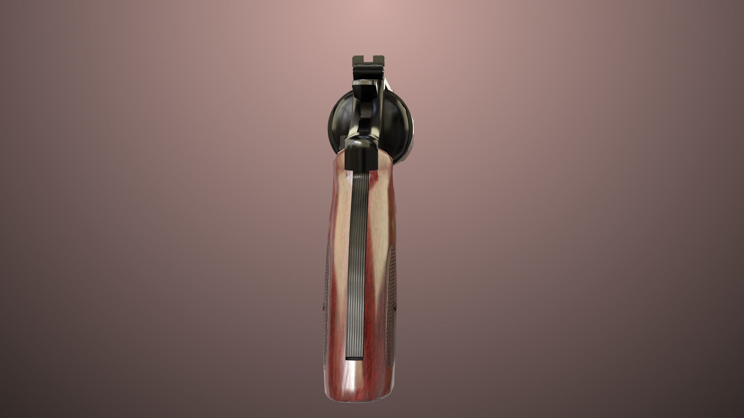 Revolver 01 Model M29 All PBR Unity UE Textures Low-poly 3D model_9