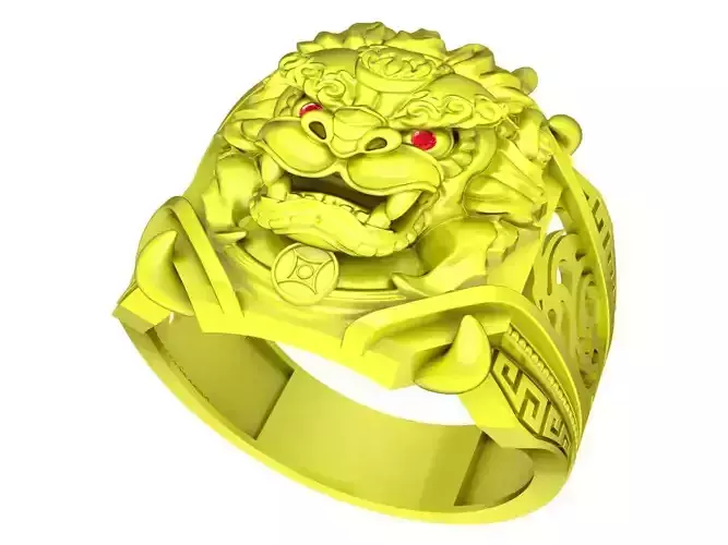 Chinese Unicorn Men Ring 7624A