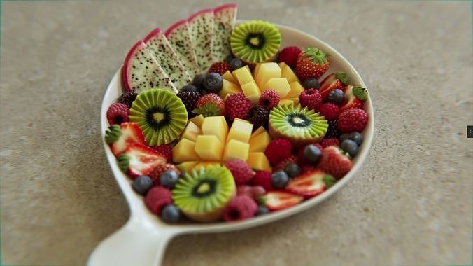 fruit dish01 3D model 4
