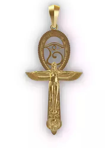 ANKH ISIS WITH HORUS EYE PENDANT