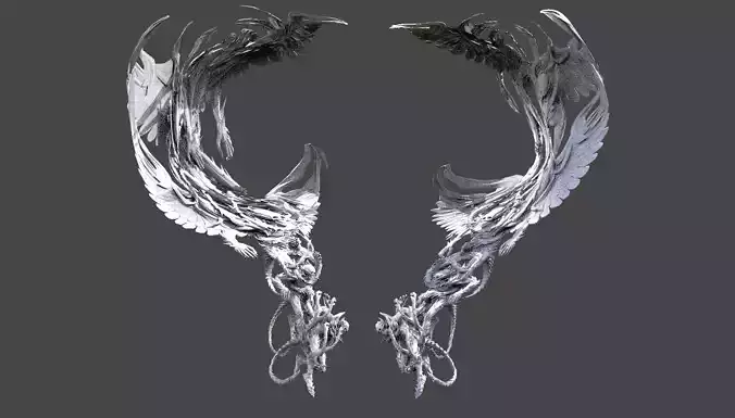 Silent Night Dark slender wings 