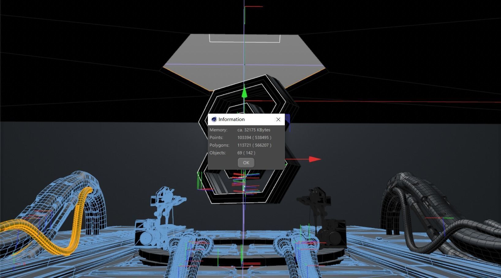 Scifi mechanical LOGO design Spaceship cabin core space  3D model_2