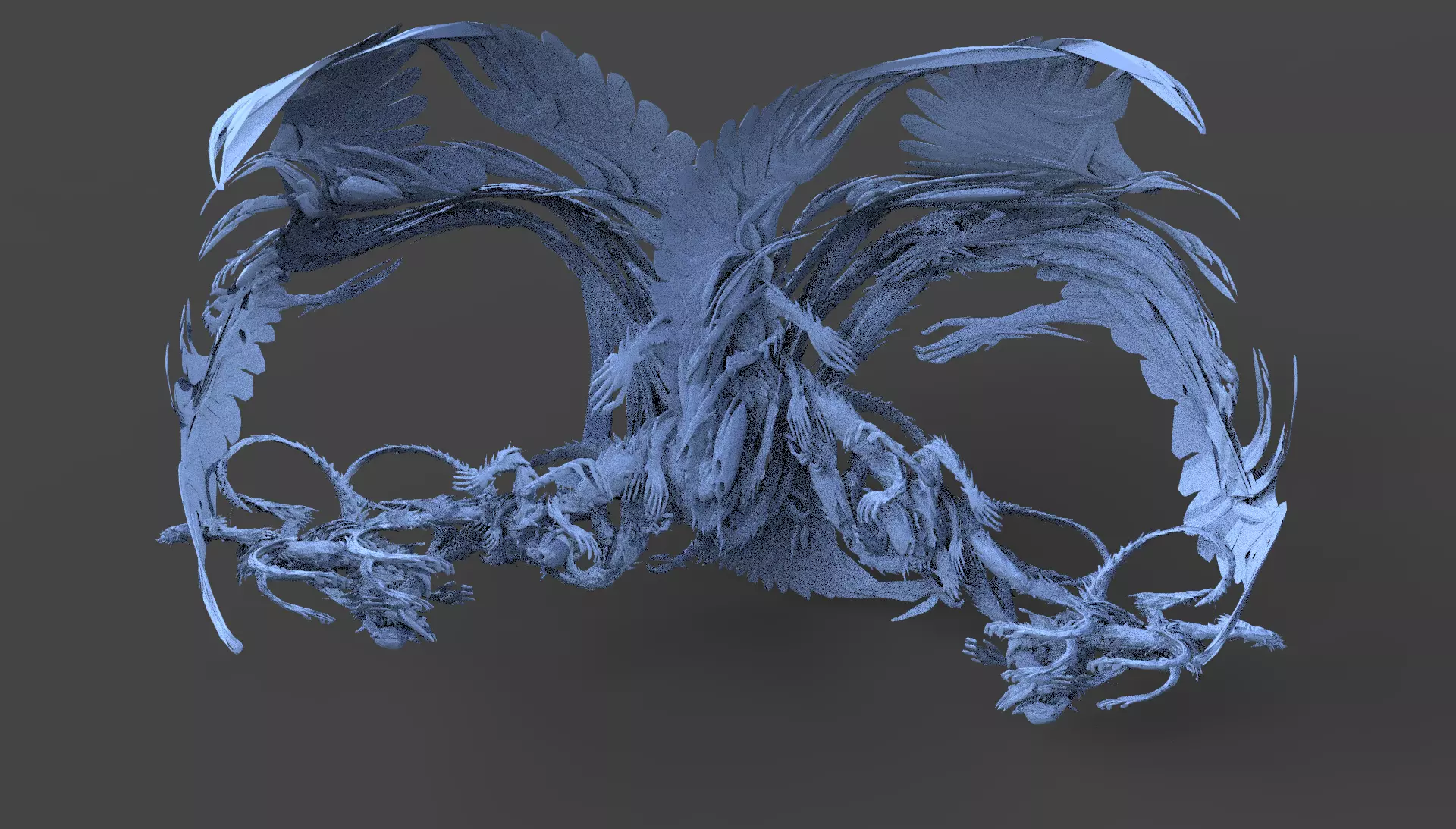 Dantes underearth swarm sculpture 2 3D model_0