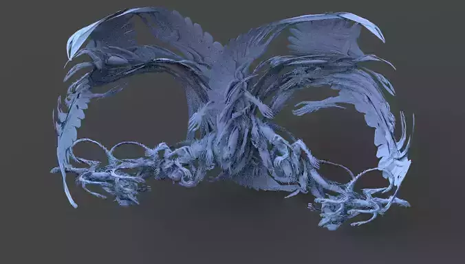 Dantes underearth swarm sculpture 2 3D model