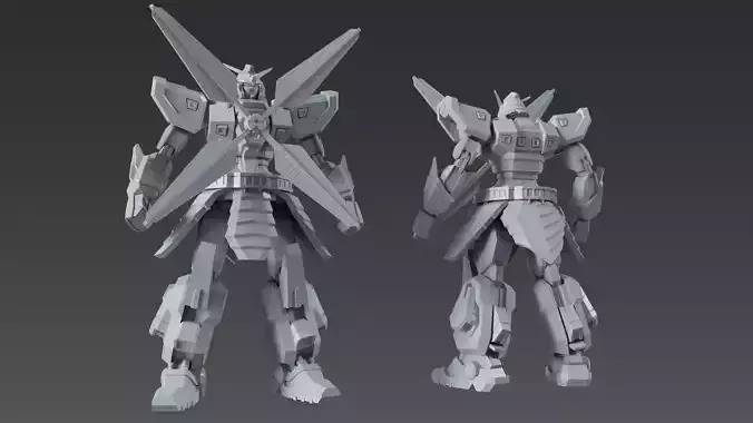 Nether Gundam Redesign 3D print model