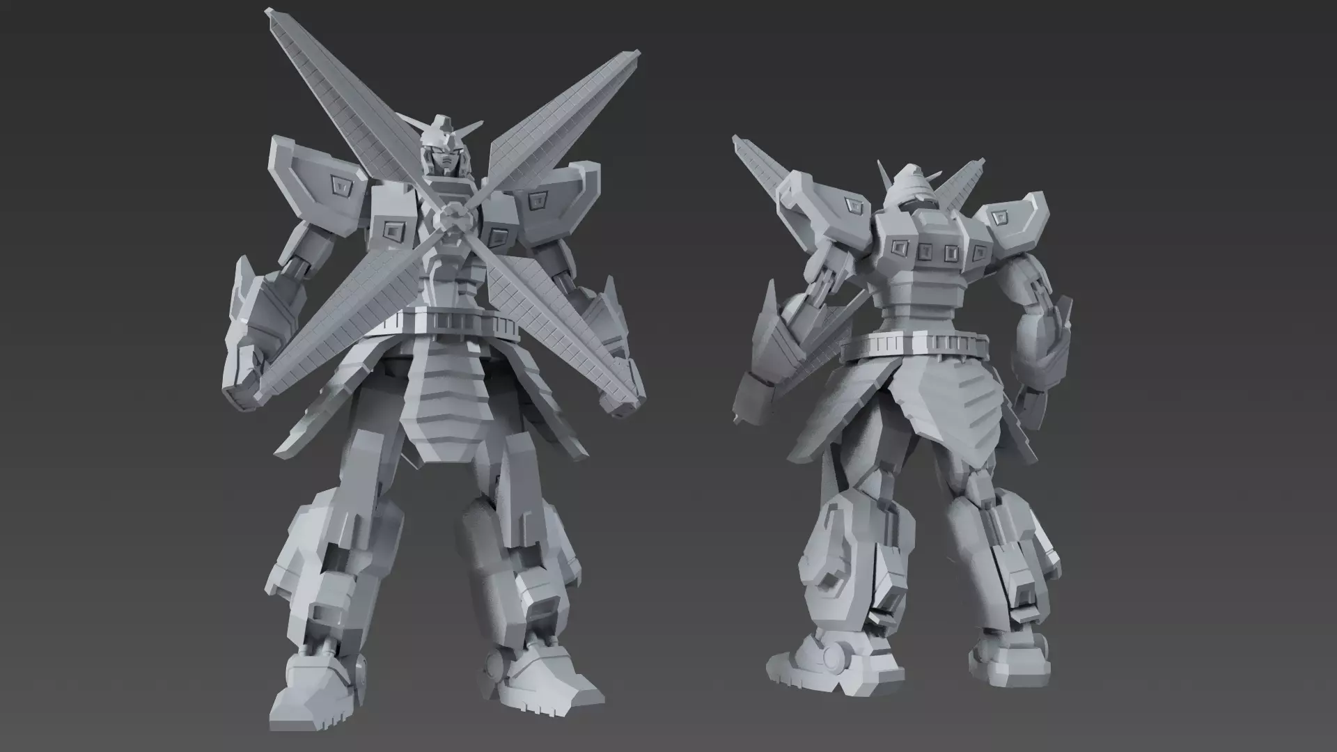 Nether Gundam Redesign 3D print model_0