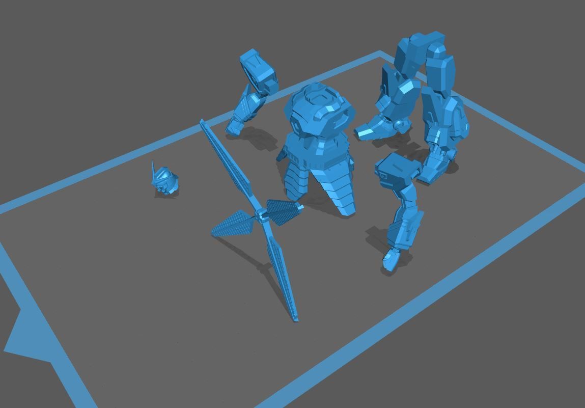 Nether Gundam Redesign 3D print model_4