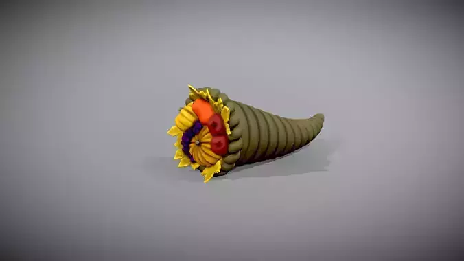 3D pintable Cornucopia
