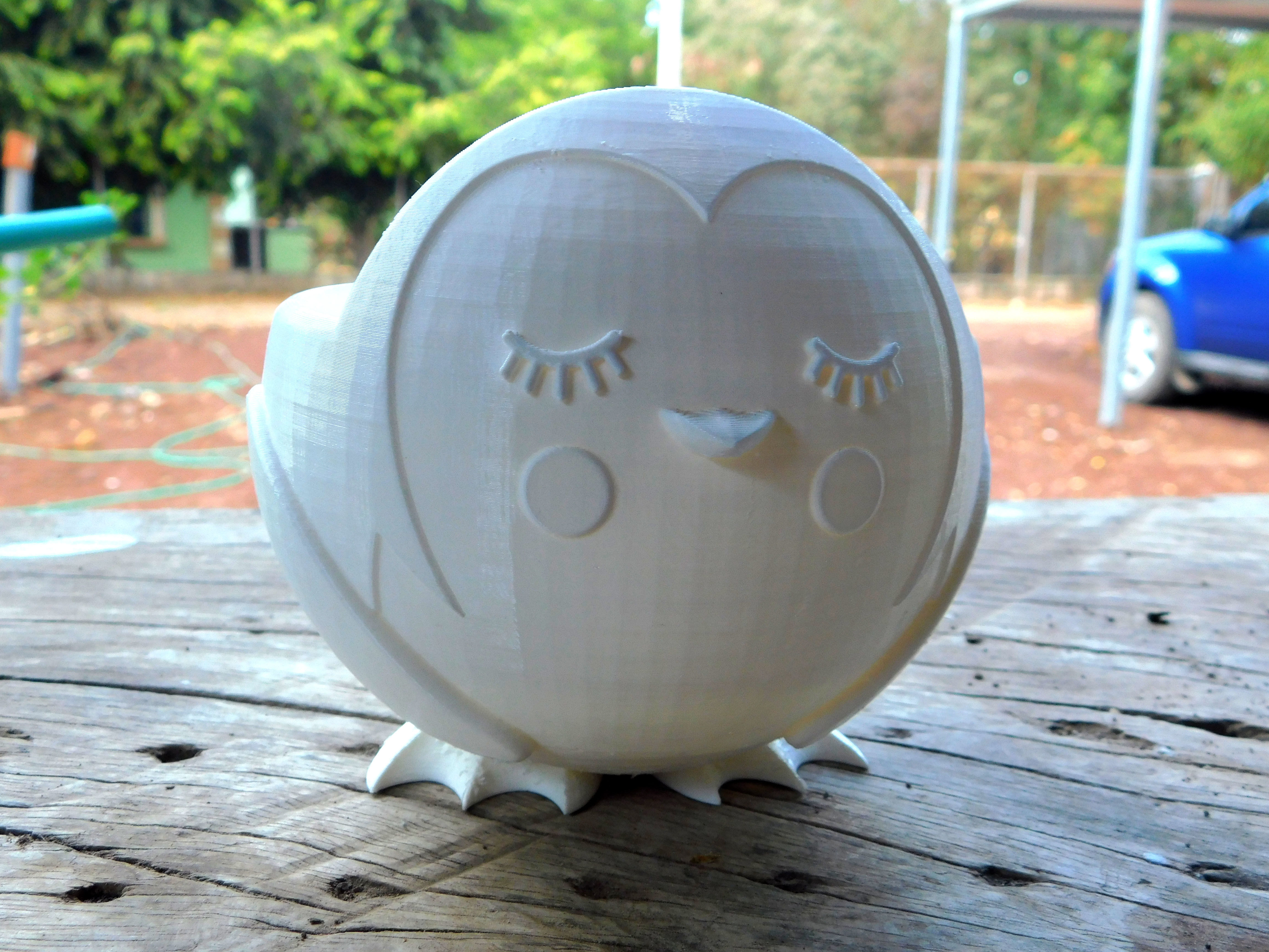 Puffin flowerpot  3D print model_9