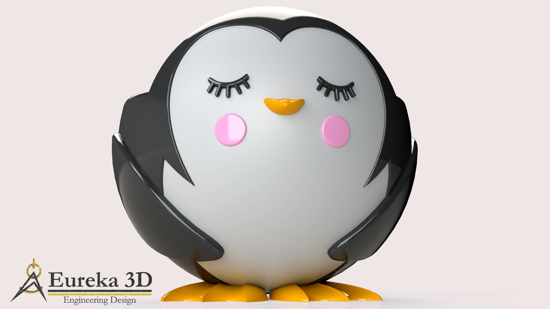 Puffin flowerpot  3D print model_5