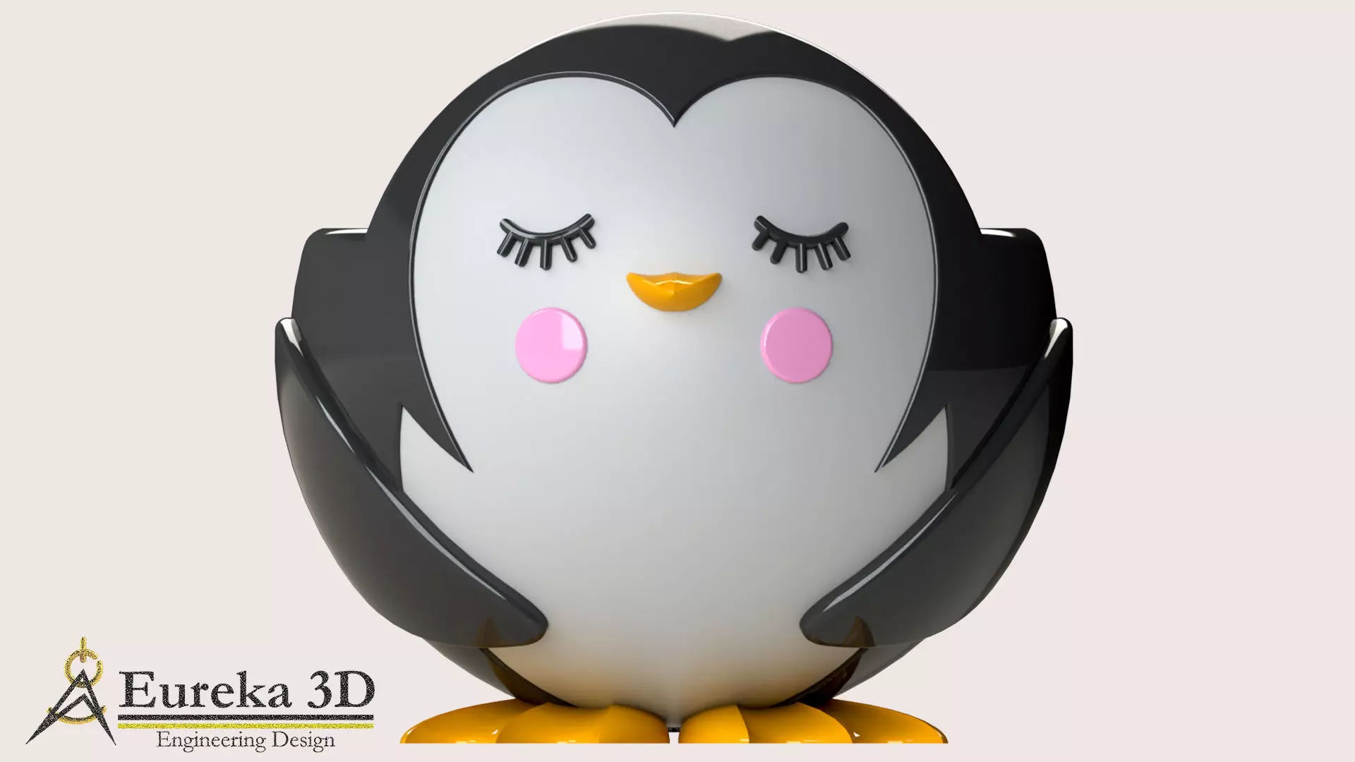 Puffin flowerpot  3D print model_0