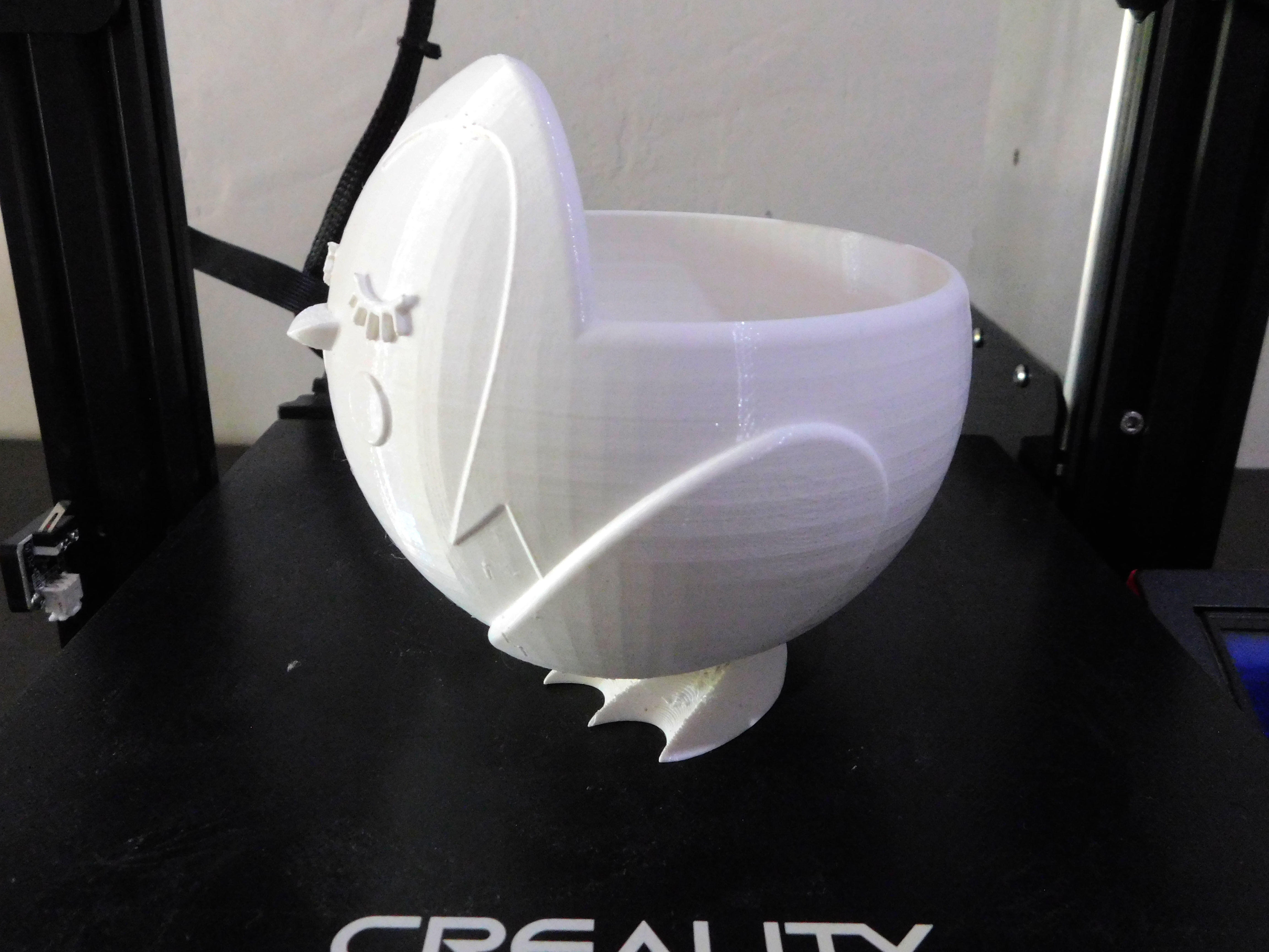 Puffin flowerpot  3D print model_14