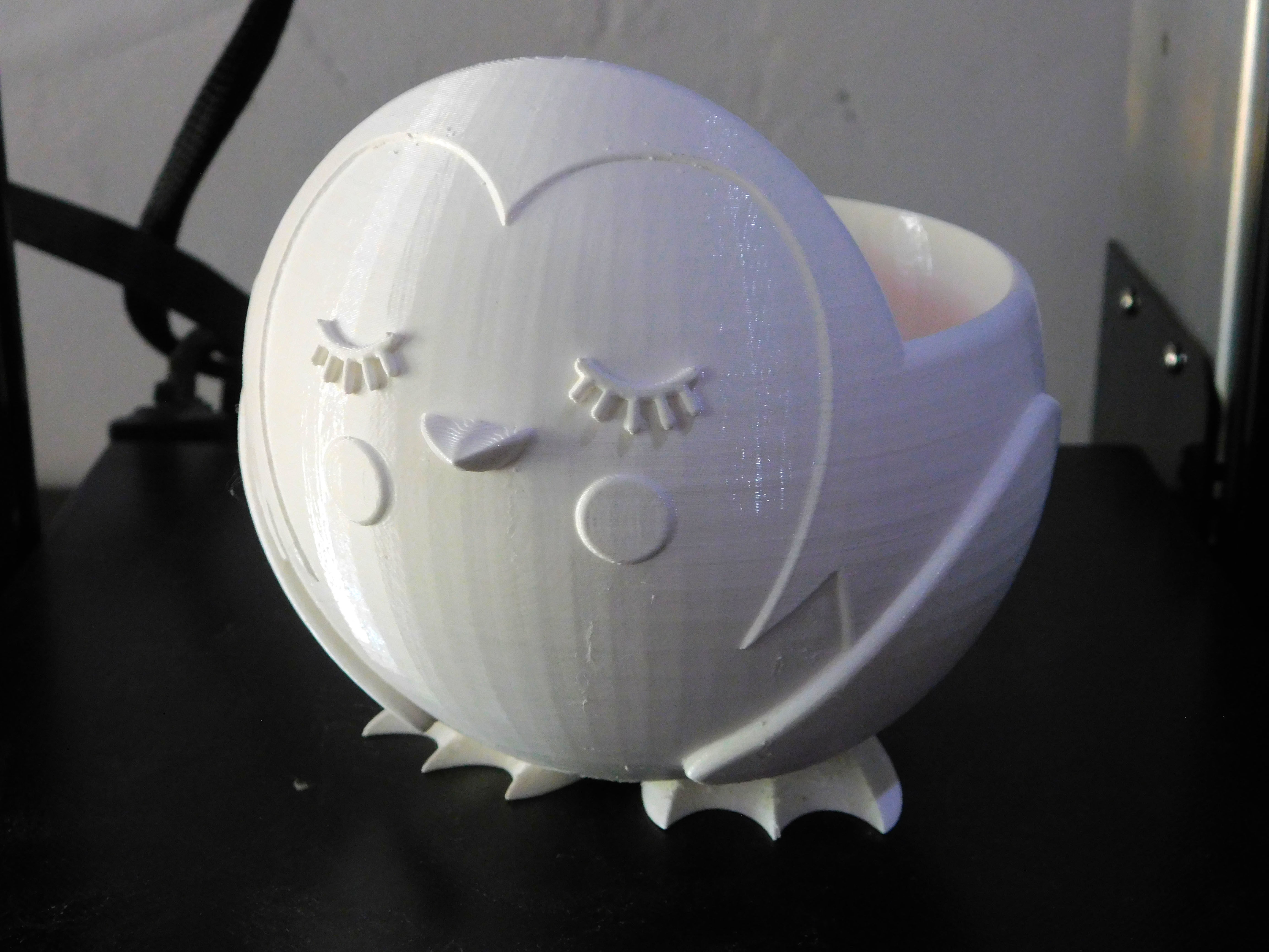 Puffin flowerpot  3D print model_12