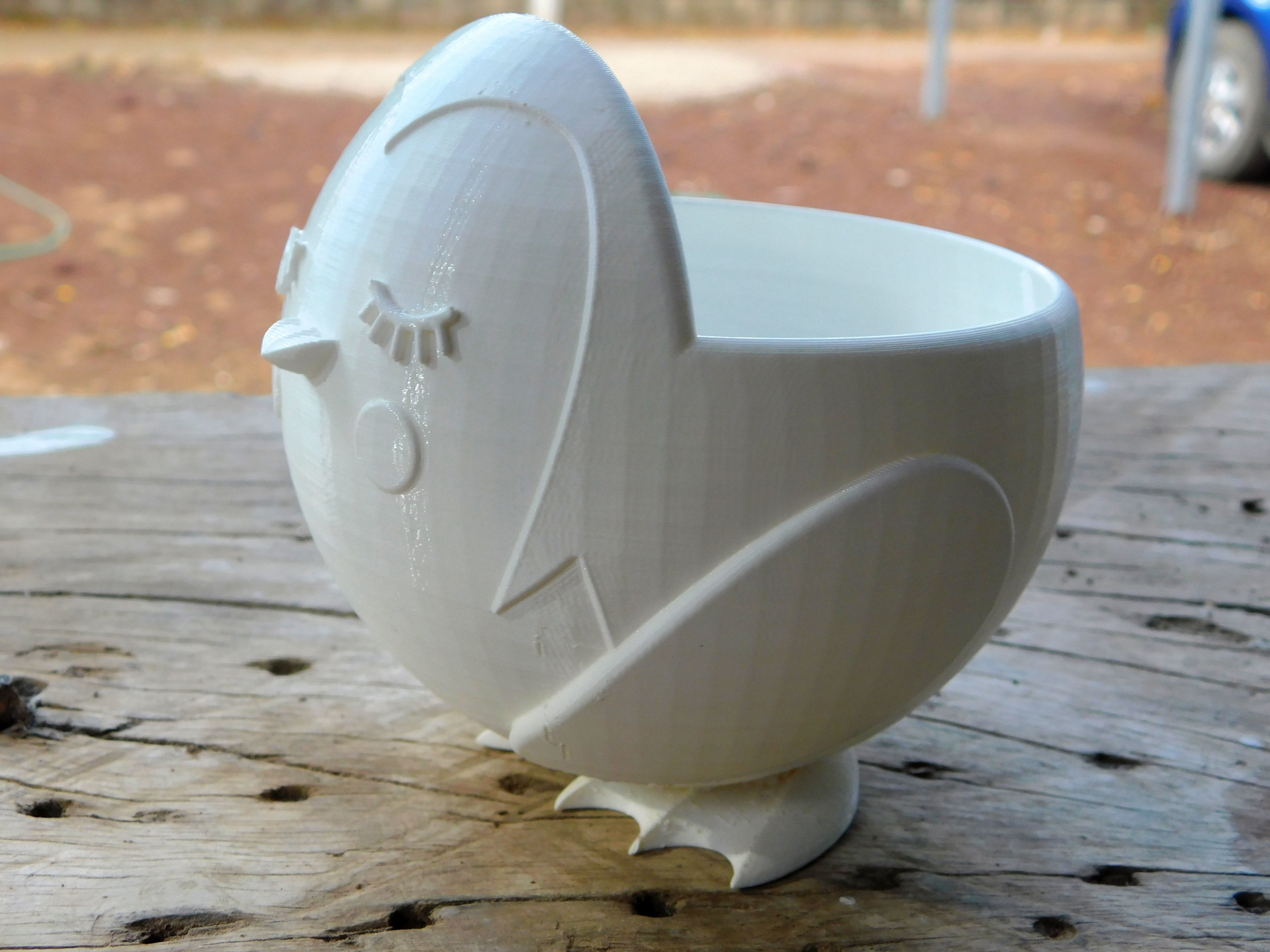 Puffin flowerpot  3D print model_11