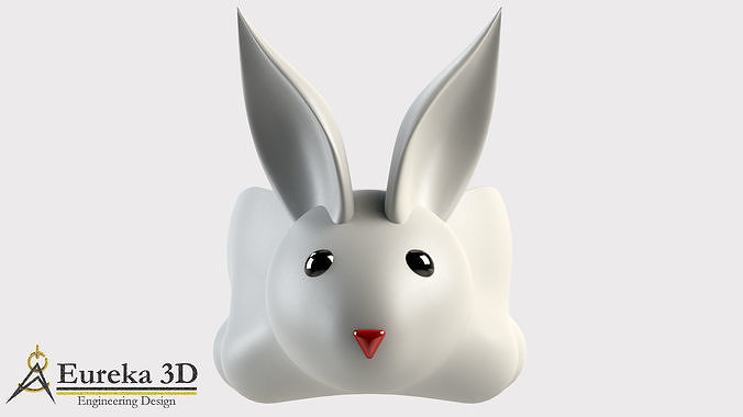Rabbit Flowerpot 3D print model