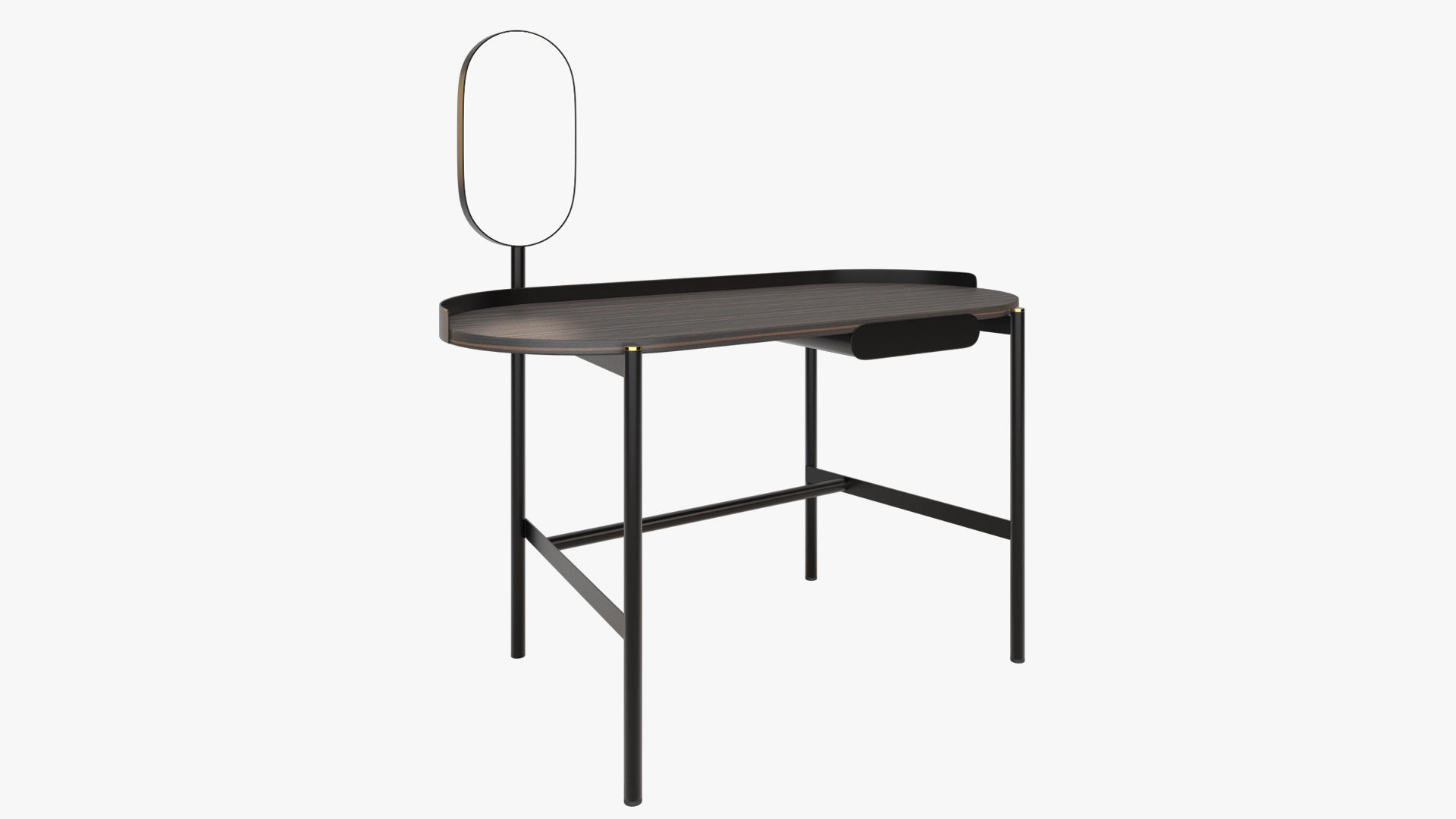 Design desk with mirror 3D model_2