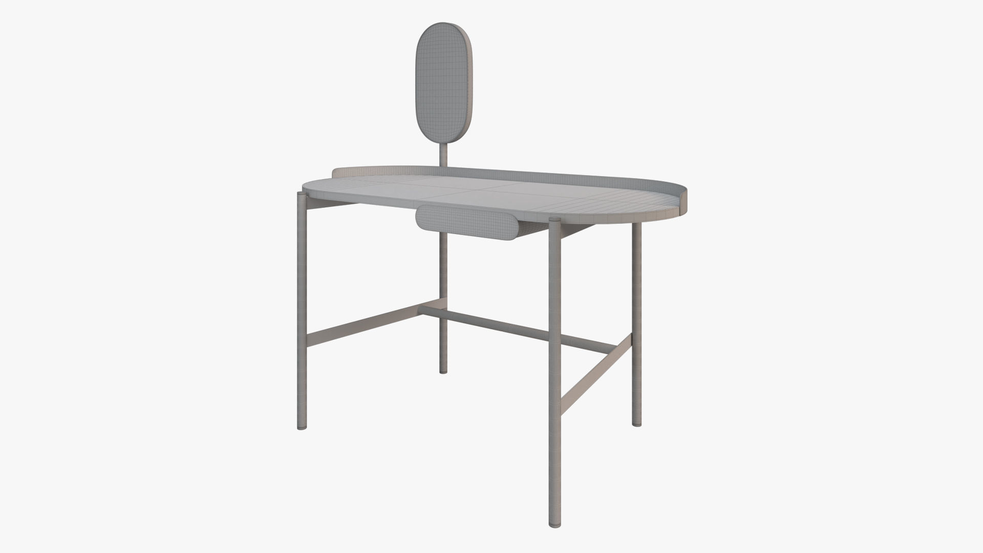 Design desk with mirror 3D model_5