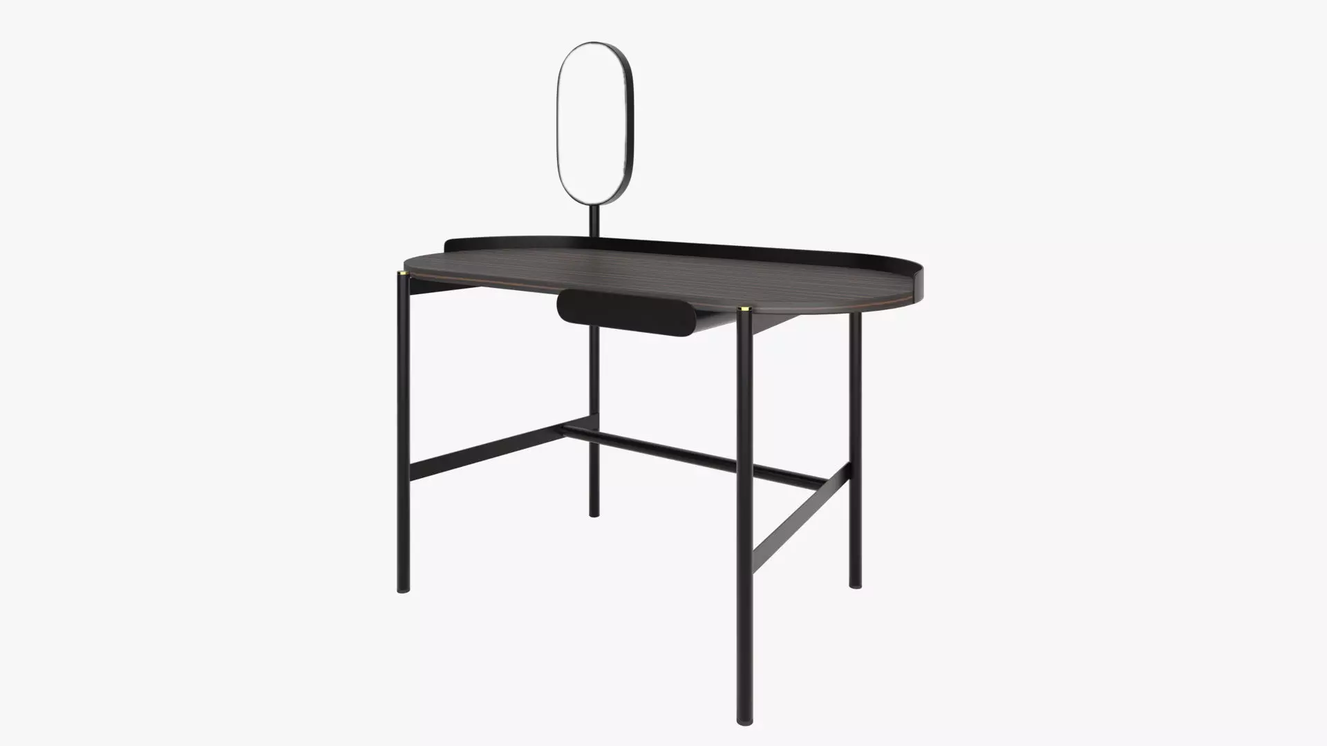 Design desk with mirror 3D model_0