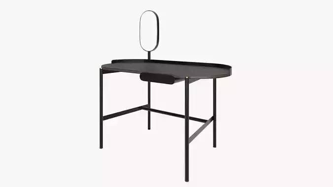 Design desk with mirror