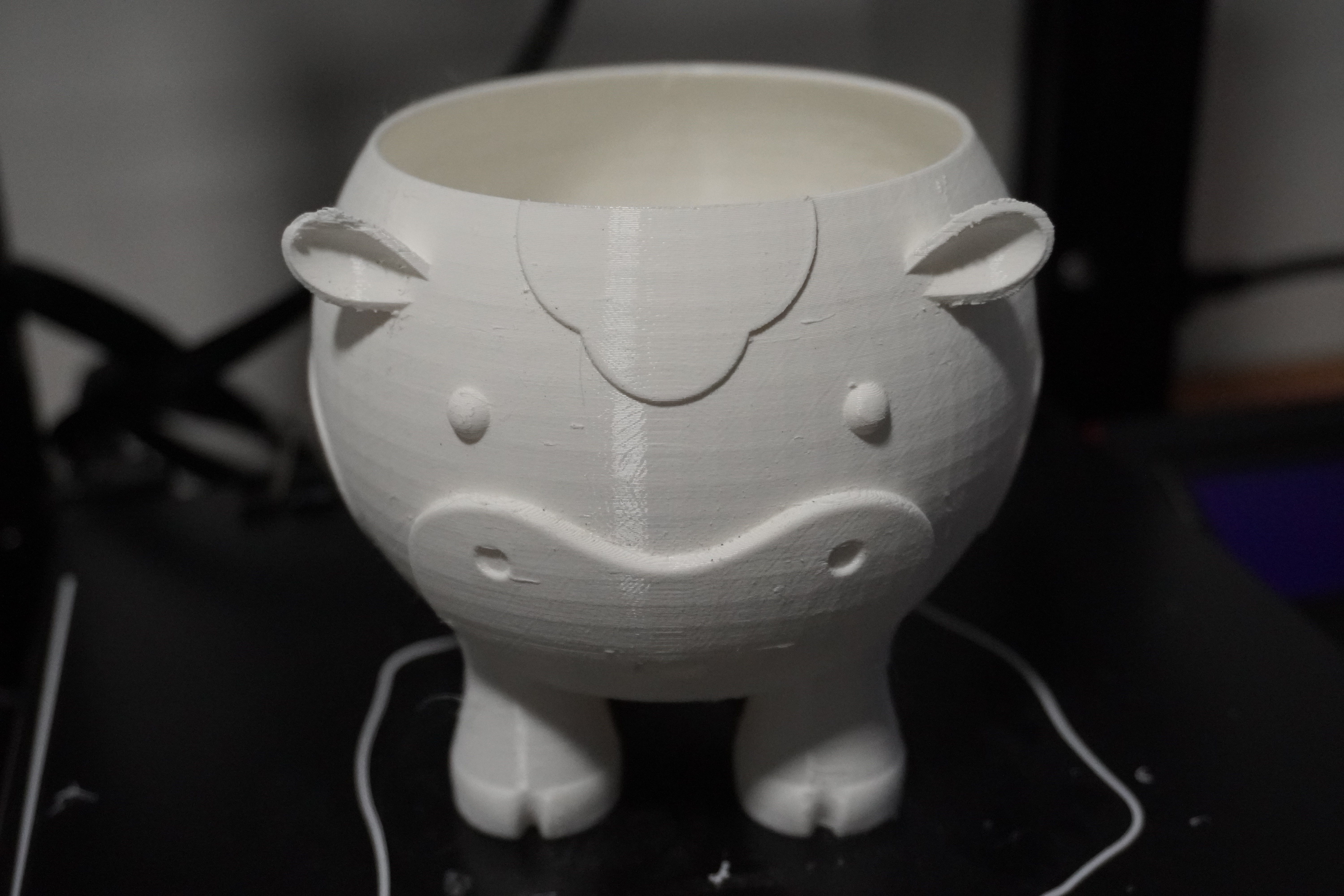 Cow flowerpot 3D print model_7