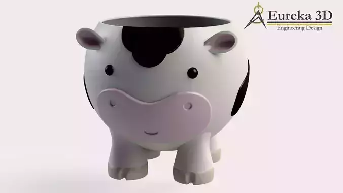 Cow flowerpot