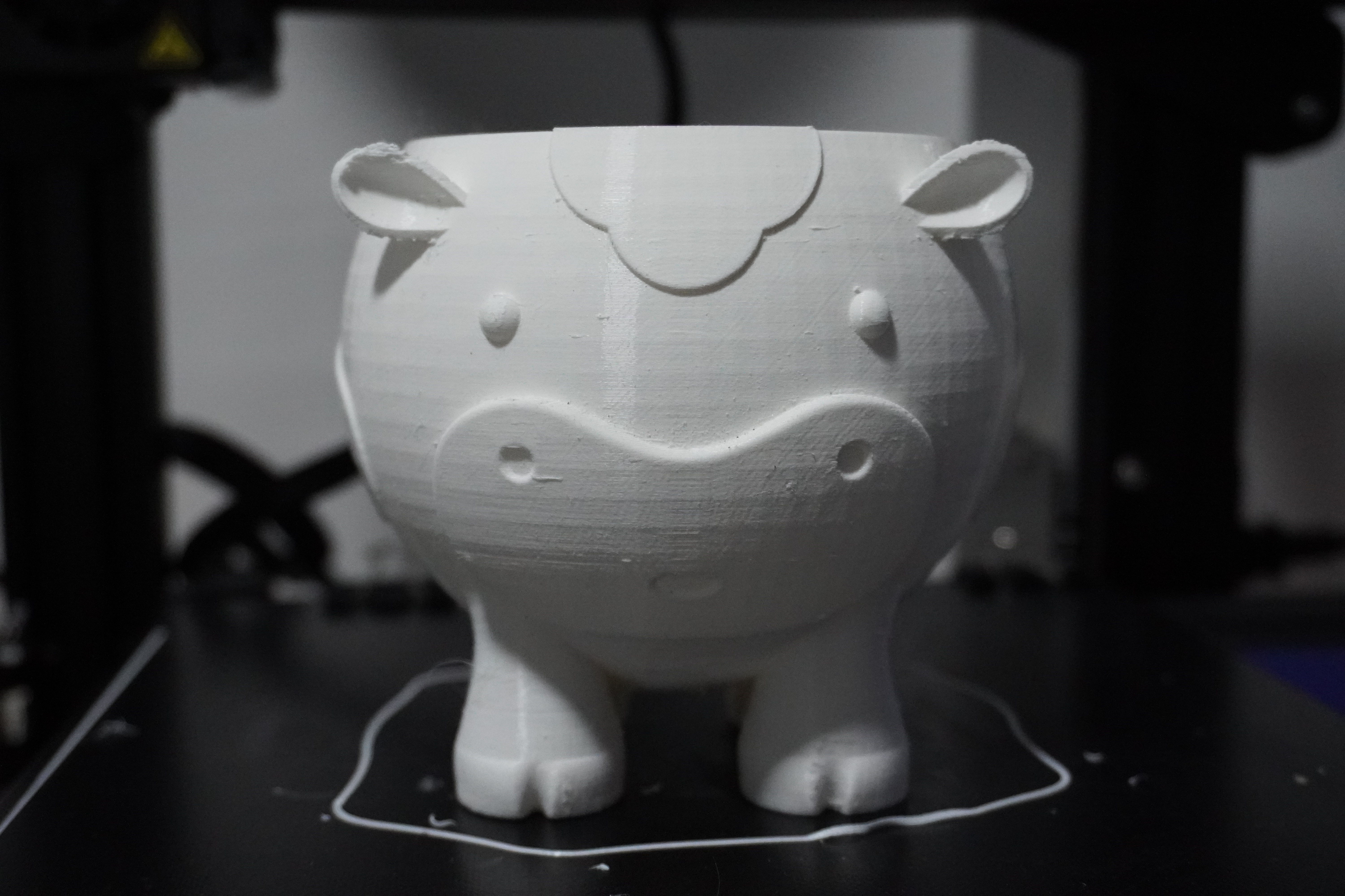 Cow flowerpot 3D print model_4