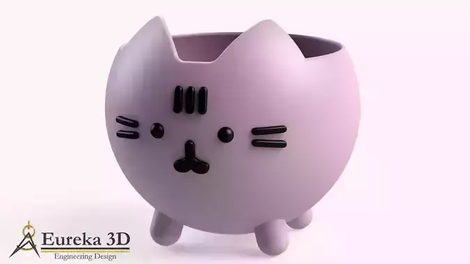 Cat flowerpot 3