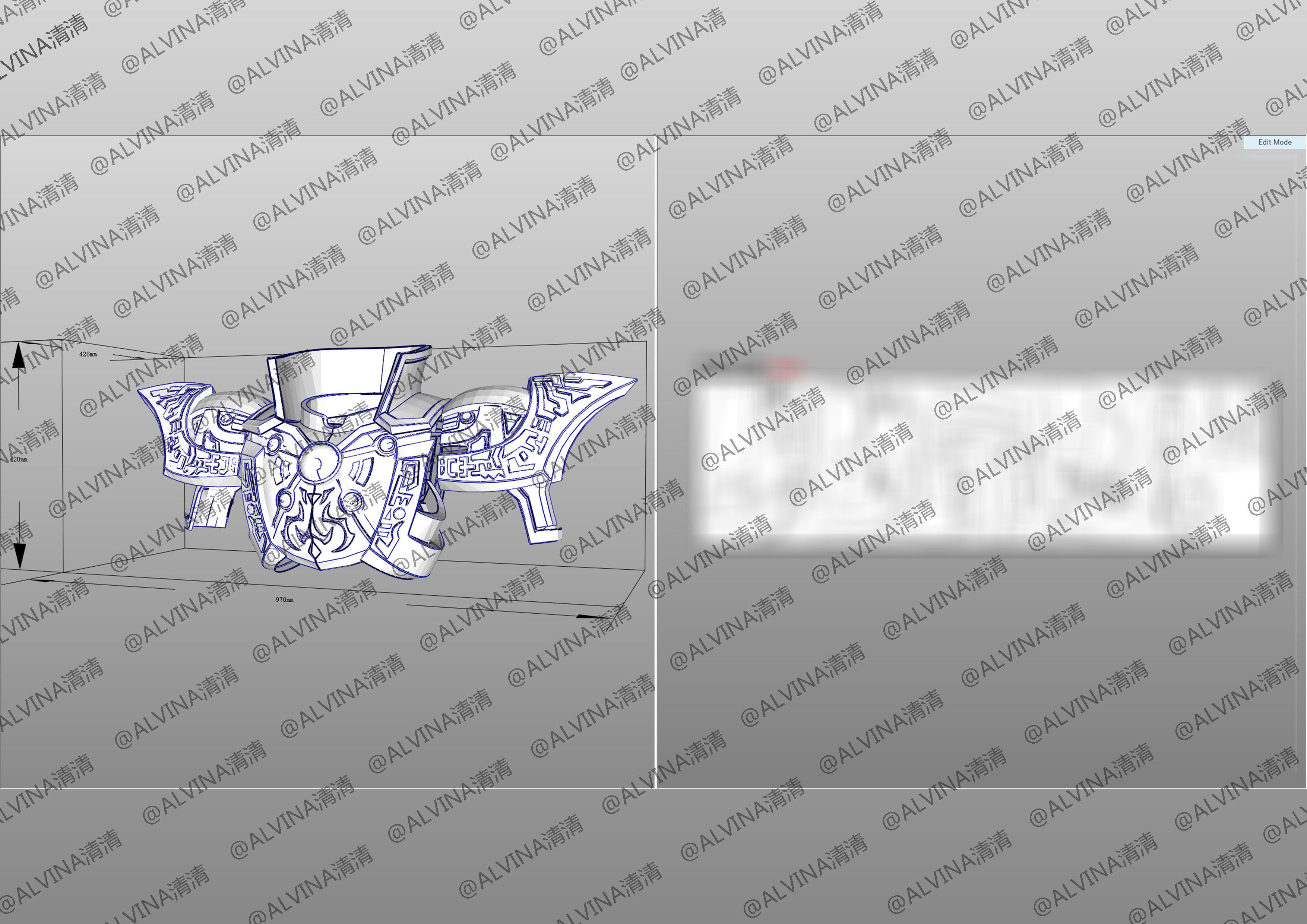 3D model Armor Hero - Shura Armour - DIY Cosplay Pepakura Foam Template ...