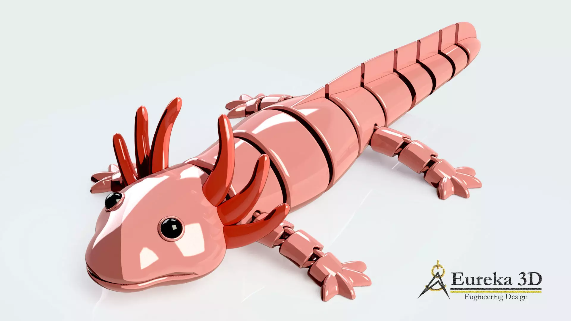 ARTICULATED AXOLOTE OR AXOLOTE 3D print model_0