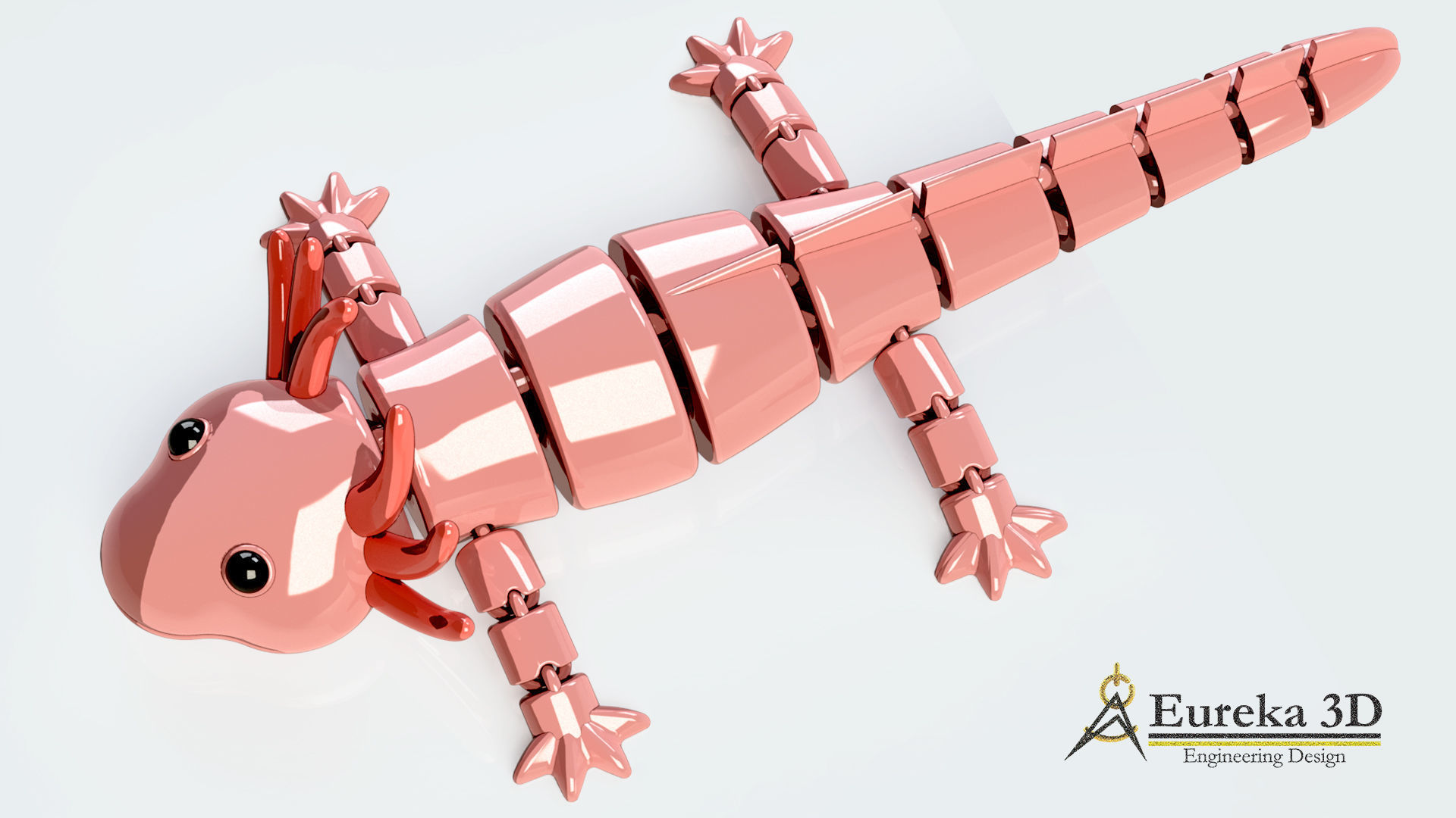 ARTICULATED AXOLOTE OR AXOLOTE 3D print model_1