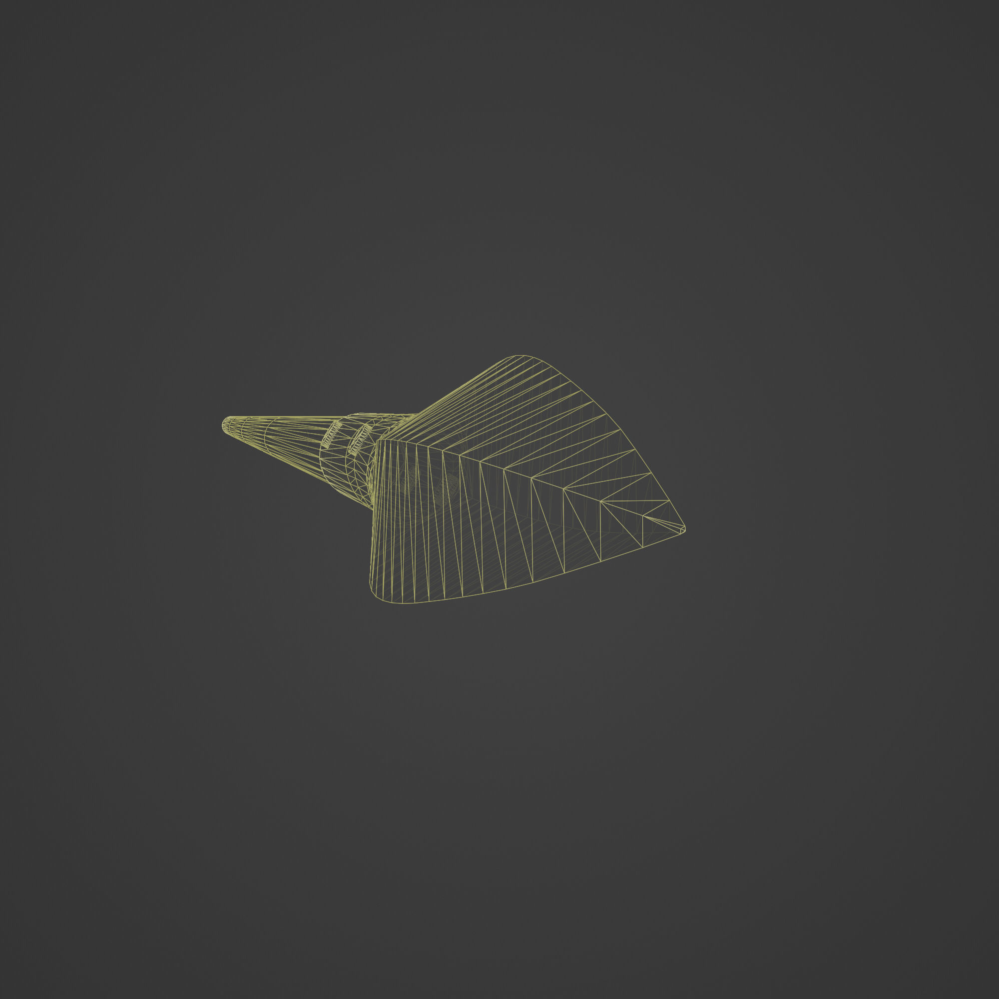 Spear Weapon Low-poly 3D model_5