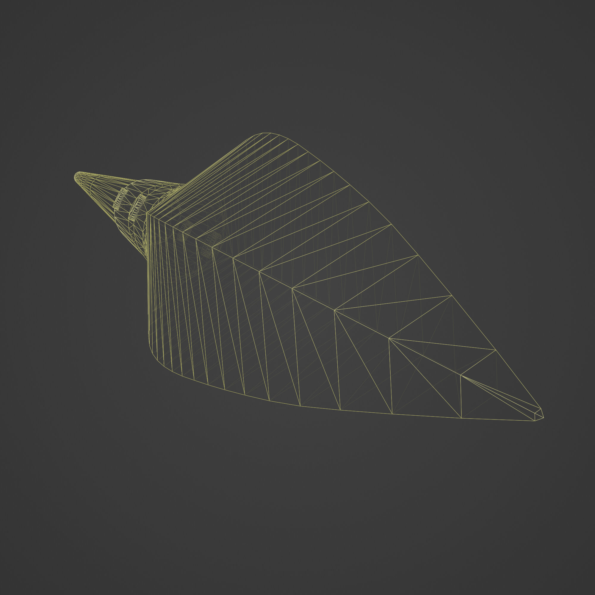 Spear Weapon Low-poly 3D model_13