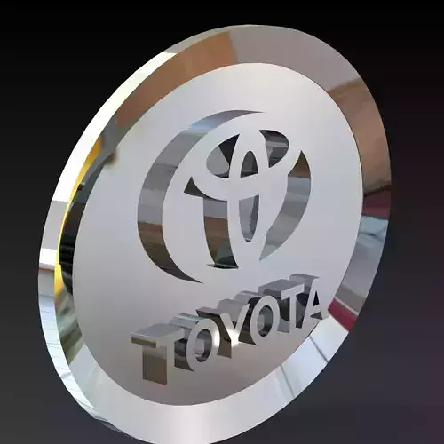 TOYOTA logo 3d design