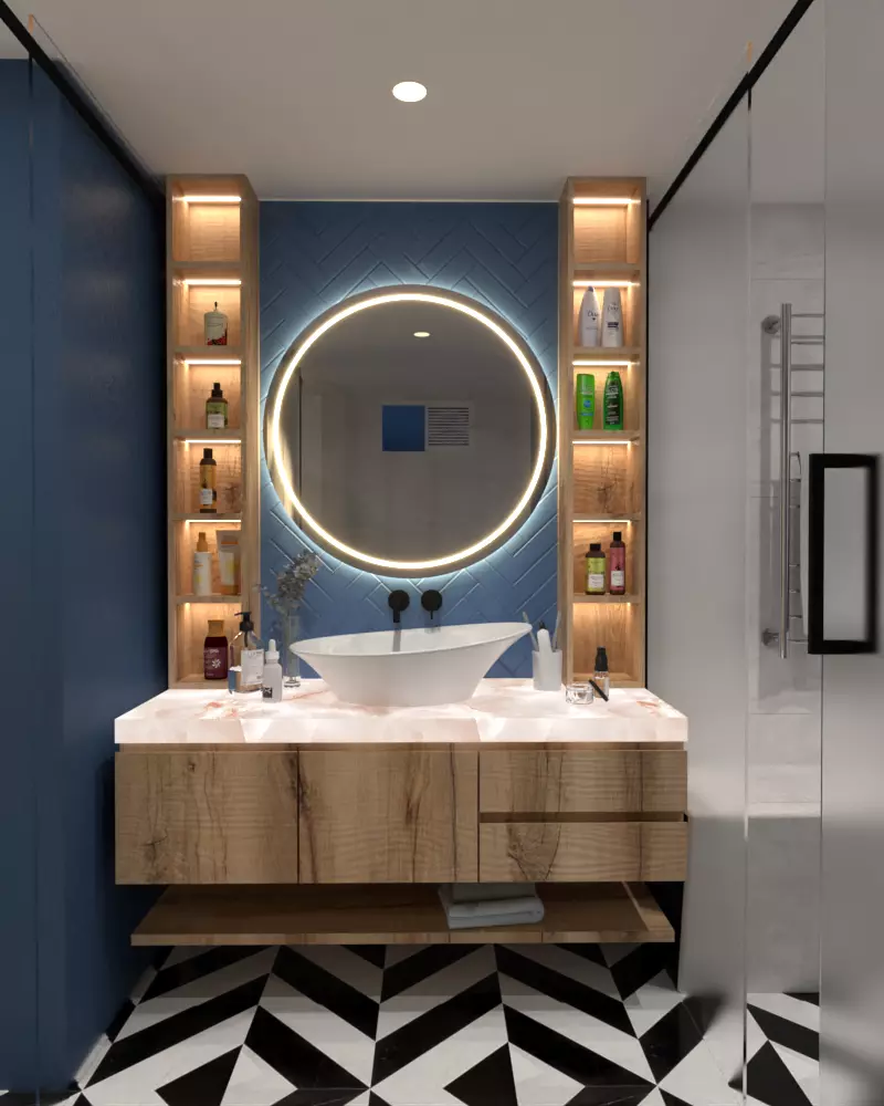 Modern Bathroom Low-poly 3D model