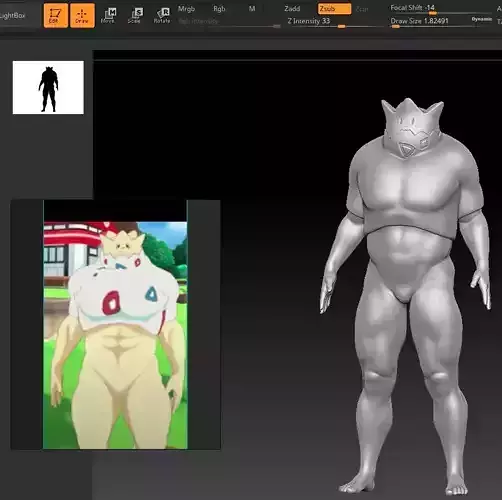 Buffed Togepi 3D print model
