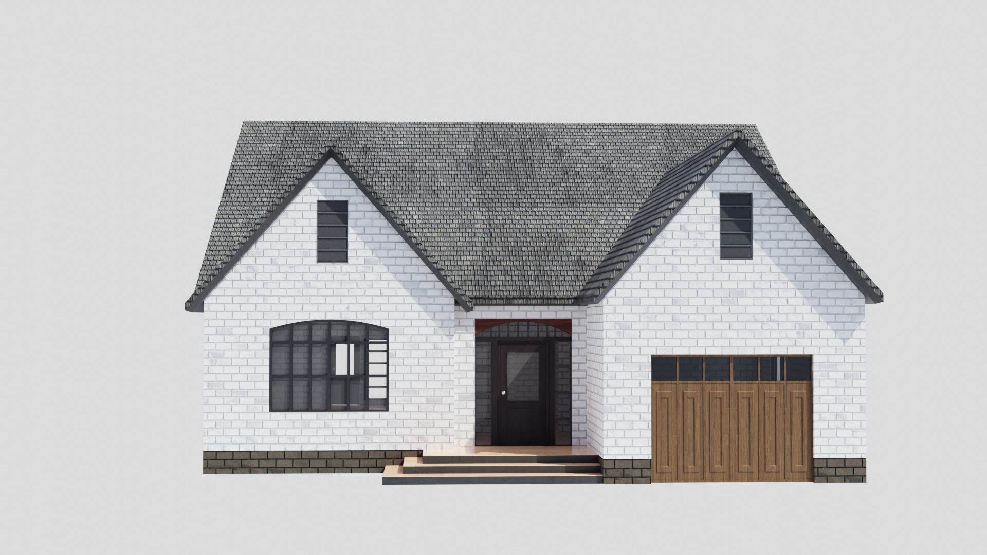 European House 04 Low-poly 3D model_6