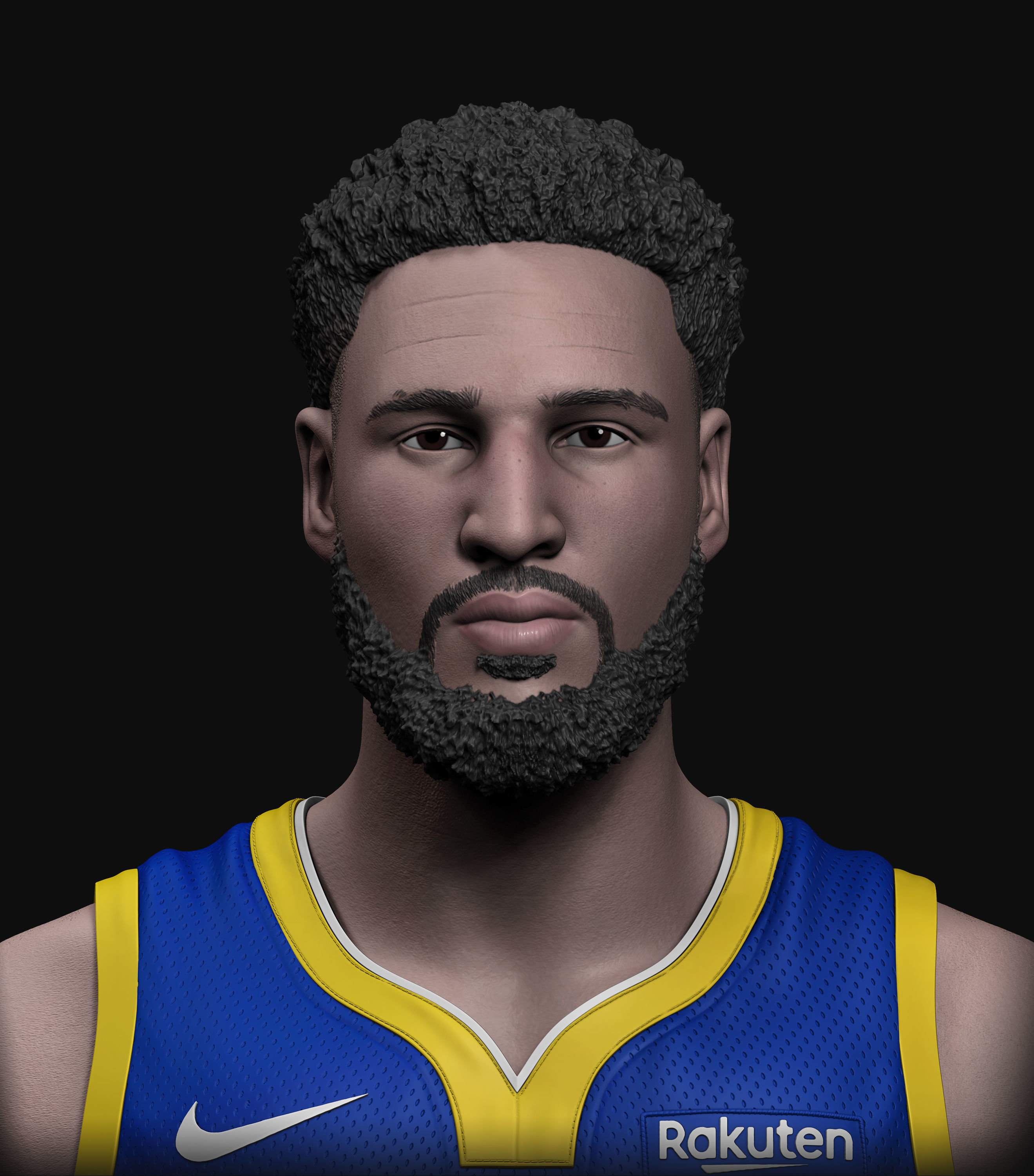 Klay Thompson - Bust 3D print model_1