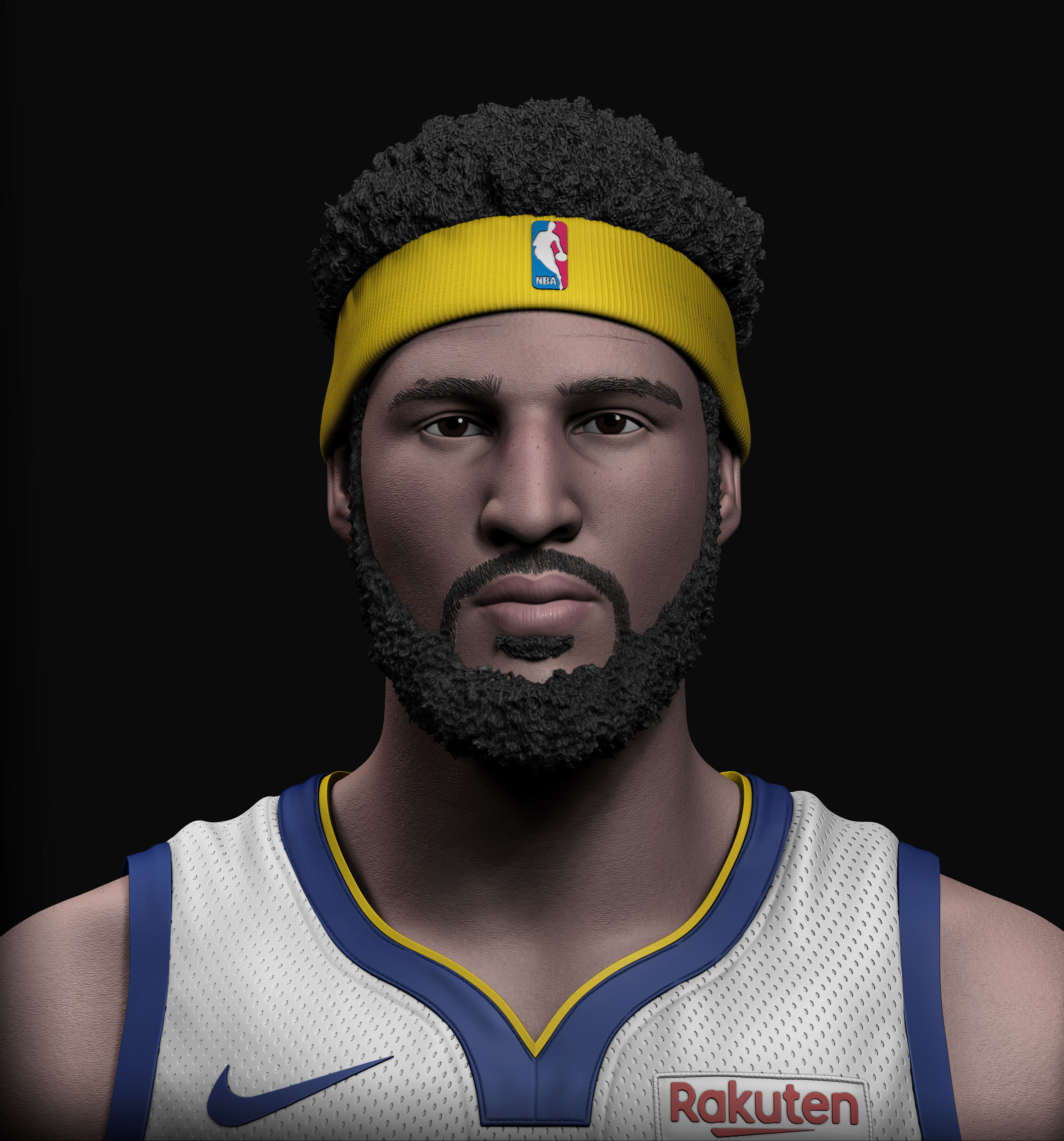 Klay Thompson - Bust 3D print model_2