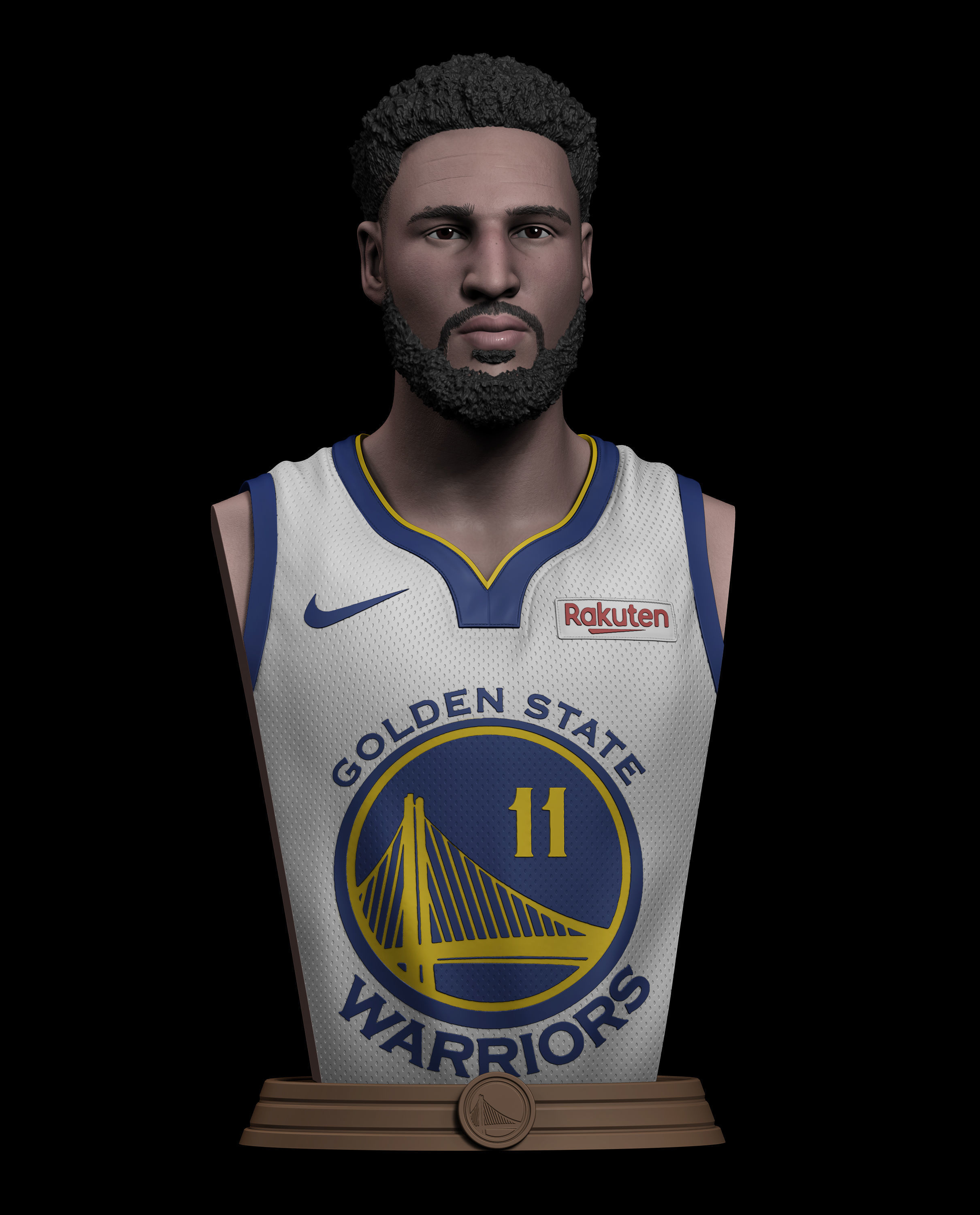 Klay Thompson - Bust 3D print model_4