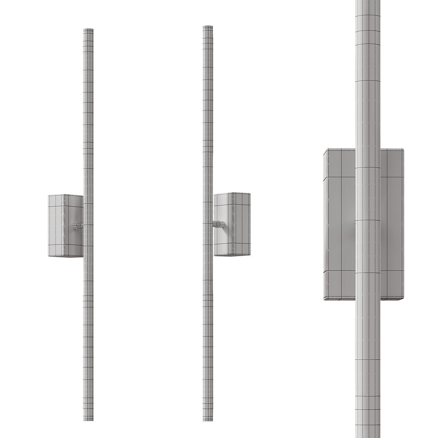 Sconce Dots Line Double L08584 3D model_2