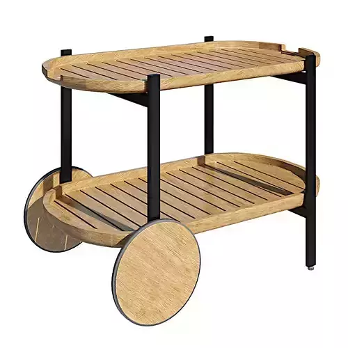 MATEO Drinks trolley By SNOC Low-poly 3D model