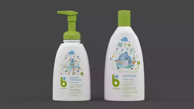Body Wash Shampoo 3D model