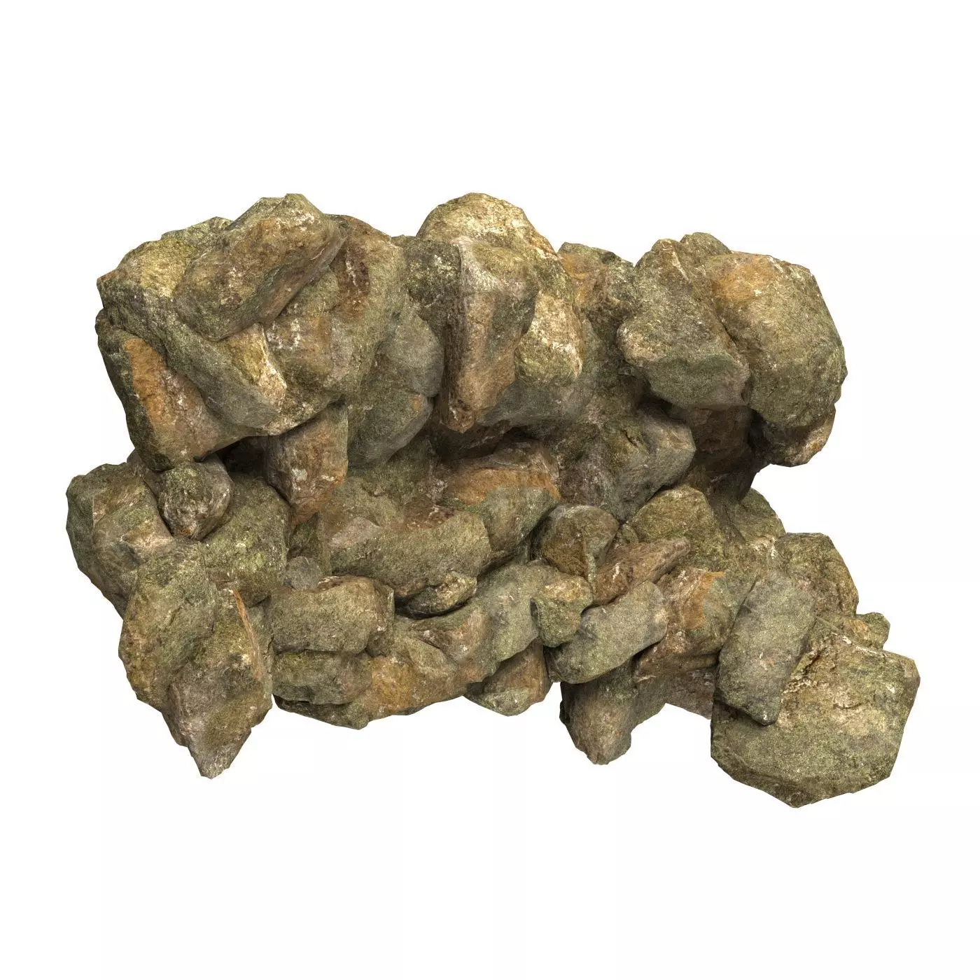 Realistic Natural Rock Cliff 02 3D model_0
