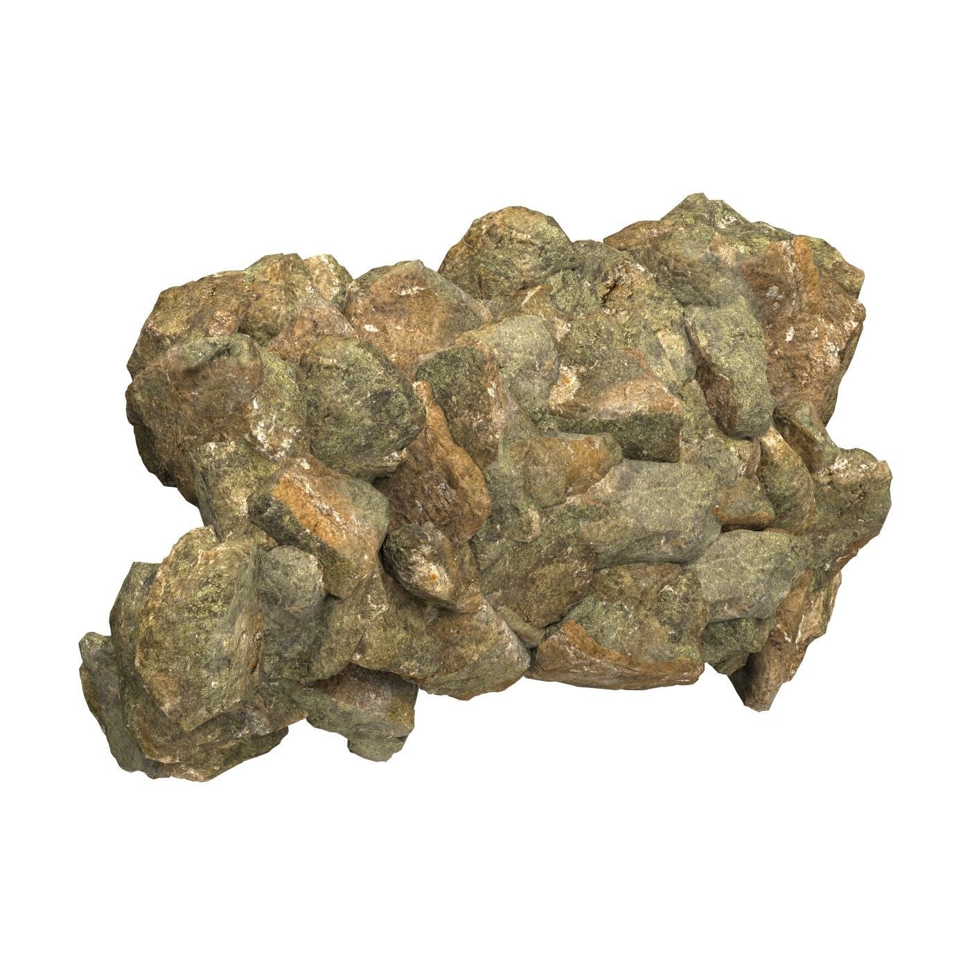 Realistic Natural Rock Cliff 02 3D model_3