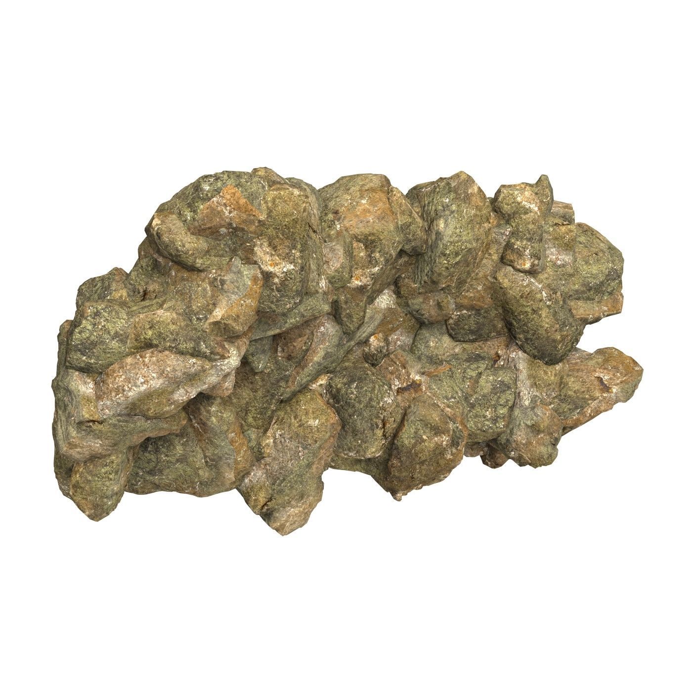 Realistic Natural Rock Cliff 03 3D model_3